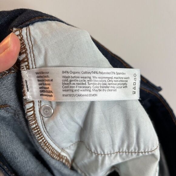 Eileen Fisher Women's Skinny Jeans Size 2 Jegging Dark Wash Low Rise Stretch - Picture 5 of 5